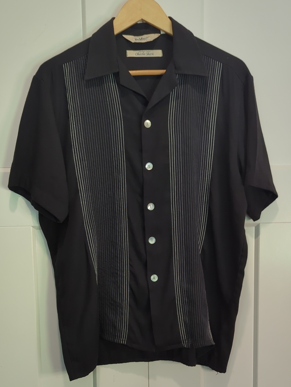 Da Vinci Charlie Sheen Signature Series Short Sleeve Top Size Mens S